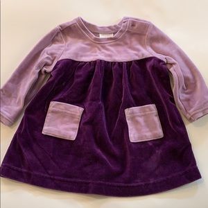 Hanna Anderson baby girl velour dress 3-6 months